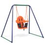 2-in-1 Single Swing and Toddler Swing Orange Image 5