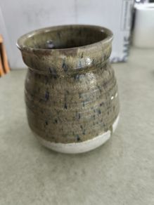 Signed  DOOLIN  pottery Ironstone Cutlery Drainer