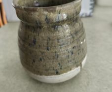 Signed  DOOLIN  pottery Ironstone Cutlery Drainer