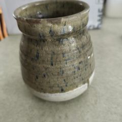 Signed  DOOLIN  pottery Ironstone Cutlery Drainer