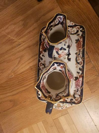 Vintage Mason's Ironstone Matching 2 Jugs & Tray
