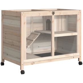Small Animals Fir Wood Indoor Hutch (FREE POSTAGE)