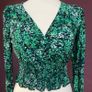 New Look UK10 Floral Print Shirring Top Image 3