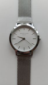 Rosefield The Tribeca Silver Mesh Watch_ TWS-T52_Original Box