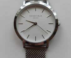 Rosefield The Tribeca Silver Mesh Watch_ TWS-T52_Original Box