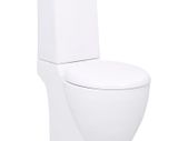 Ceramic Toilet Back Water Flow White