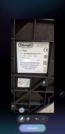 delonghi Maghifica start coffee machine