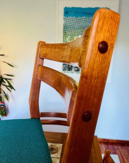 MCM Danish teak table & 6 chairs Johannes Andersen/Ansager Mobelfabrik