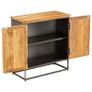 Sideboard Recycled Teak and Steel 65x30x70 cm Image 5