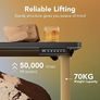 80 cm Electric Standing Desk Adjustable Height, 4 Memory Height Settings, Sit Stand Up Desk for Home Office & Computer Workstation,Black and Gold Frame Image 4