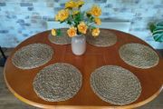 Oak dining table for 4-6 people.