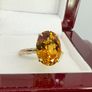 Gold Luxoro 9K Gold & Citrine Solitaire Image 3