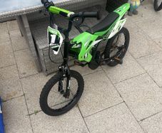 Kids green bmx