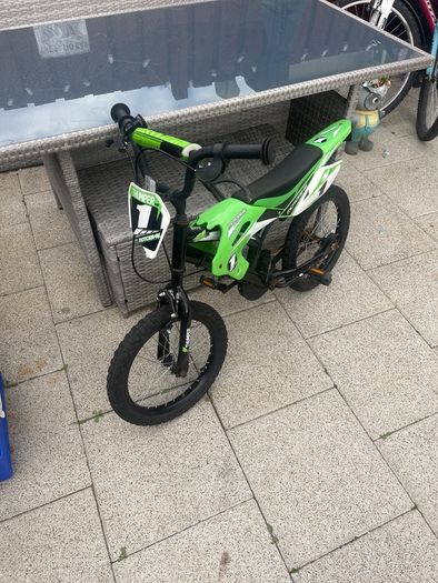 Kids green bmx