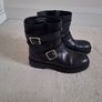 Black Biker Boots Image 2