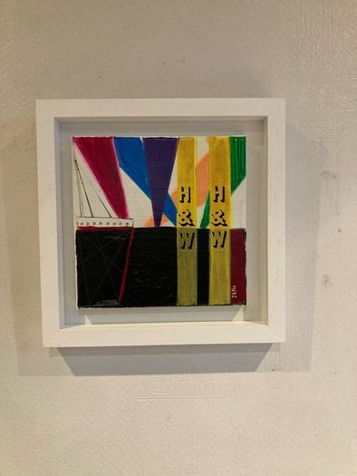 Original Art Original Painting of Titanic Harland Wolf