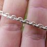 Vintage Disco Era 925 Sterling Silver Bib Necklace 27,4g  L-18" Image 5