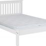 Monaco 4'6" Bed Low Foot End in White Image 4