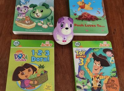 Leap Frog Tag Junior - Violet book pal + 4 hardback books