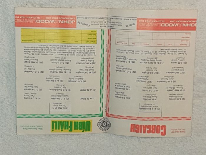 Old & Rare Gaa Programme For Sale Here