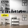 3 Tier Dumbbell Rack, Weight Rack for Home Gym, 360 lb Capacity Image 6