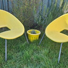 4 Garden armchairs, outdoor seats, bistro