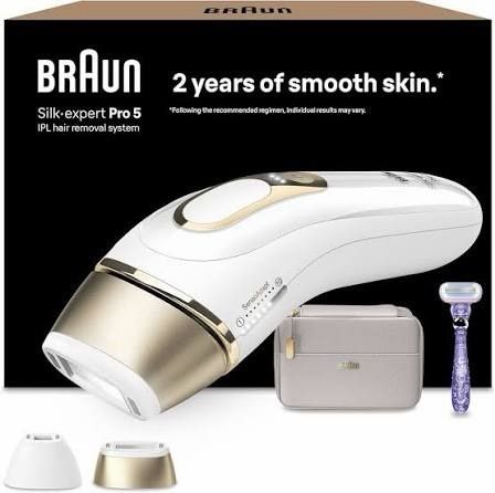 Braun IPL Silk Expert Pro 5 At Home Laser Hair Removal 3 Attachment Heads PL5351