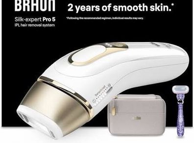 Braun IPL Silk Expert Pro 5 At Home Laser Hair Removal 3 Attachment Heads PL5351
