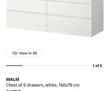 Chest of 6 drawers IKEA