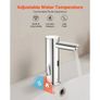 Touchless Bathroom Sink Faucet, Automatic Motion Sensor Restroom Toilet Faucet, Hands Free Adjustable Cold Hot Single Handle Water Image 6