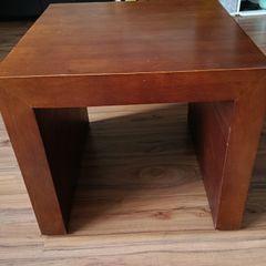 Square Wooden Side, Coffee Table, Swords