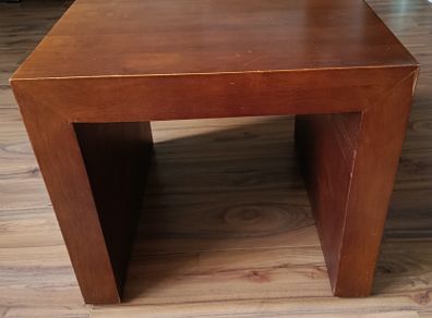 Square Wooden Side, Coffee Table, Swords