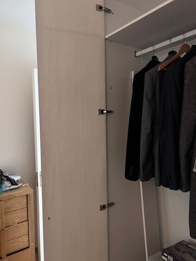 White 4-Door Fitted Wardrobe