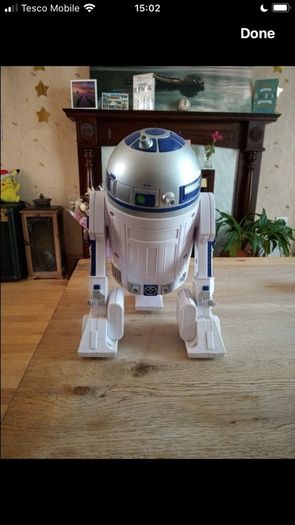 Disney Official Star Wars The Force Awakens 26cm Talking Interactive R2-D2 Figure With Light & Sounds
