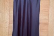 Satin black midi Skirt size uk 4/6