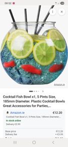 Plastic cocktail bowls