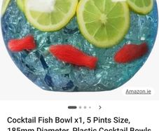 Plastic cocktail bowls