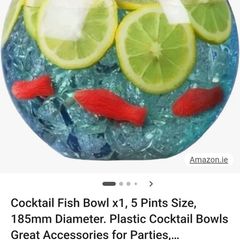 Plastic cocktail bowls
