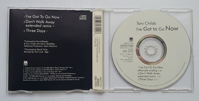 Toni Childs - I've Got To Go Now - CD Single