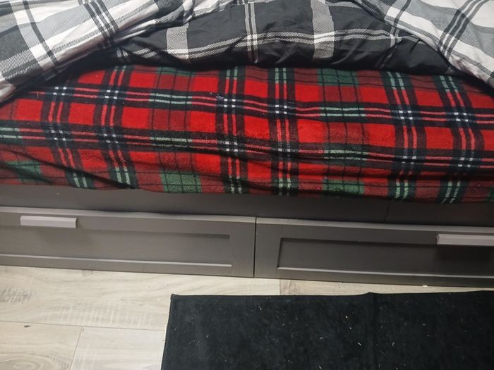 Single day bed and mattress