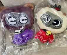 2 Cult of the Lamb plushies set - Lamb and Goat. Brand new official video game merch