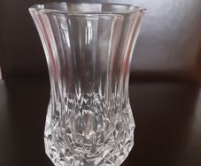 Cyrstal Vase/5" Thick Cut Crystal Vase/Final Price Drop to Clear