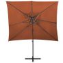 Cantilever Umbrella with Double Top Terracotta 250x250 cm Image 3