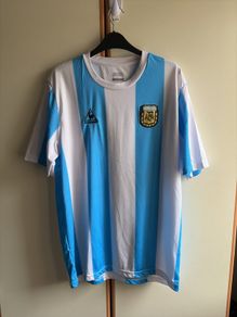 Argentina AFA Retro Football Shirt Blue White