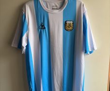 Argentina AFA Retro Football Shirt Blue White