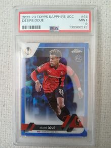 2022-23 Topps Chrome UEFA Club Competitions Sapphire Edition  Desire Doue (Rookie Card)
