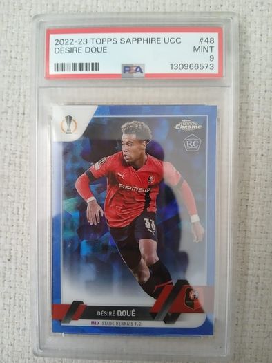 2022-23 Topps Chrome UEFA Club Competitions Sapphire Edition  Desire Doue (Rookie Card)