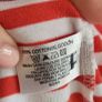 H&M Red & White Striped Top Sz 18UK Image 2