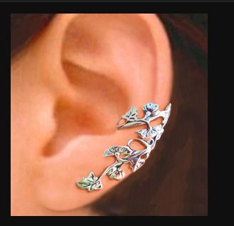 Silver Cuff Earrings - nice gift