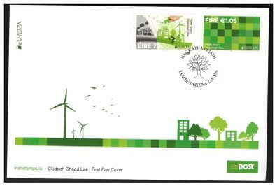 2016 Ireland Europa Europa Think Green Commemorate Stamps An Post First Day Cover (FDC)